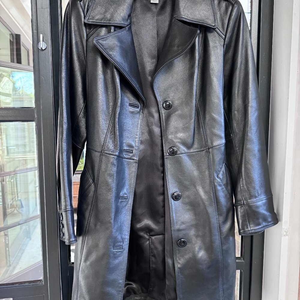 Preston & York Women Soft Genuine Lamb Skin Leather Jacket Black, size M